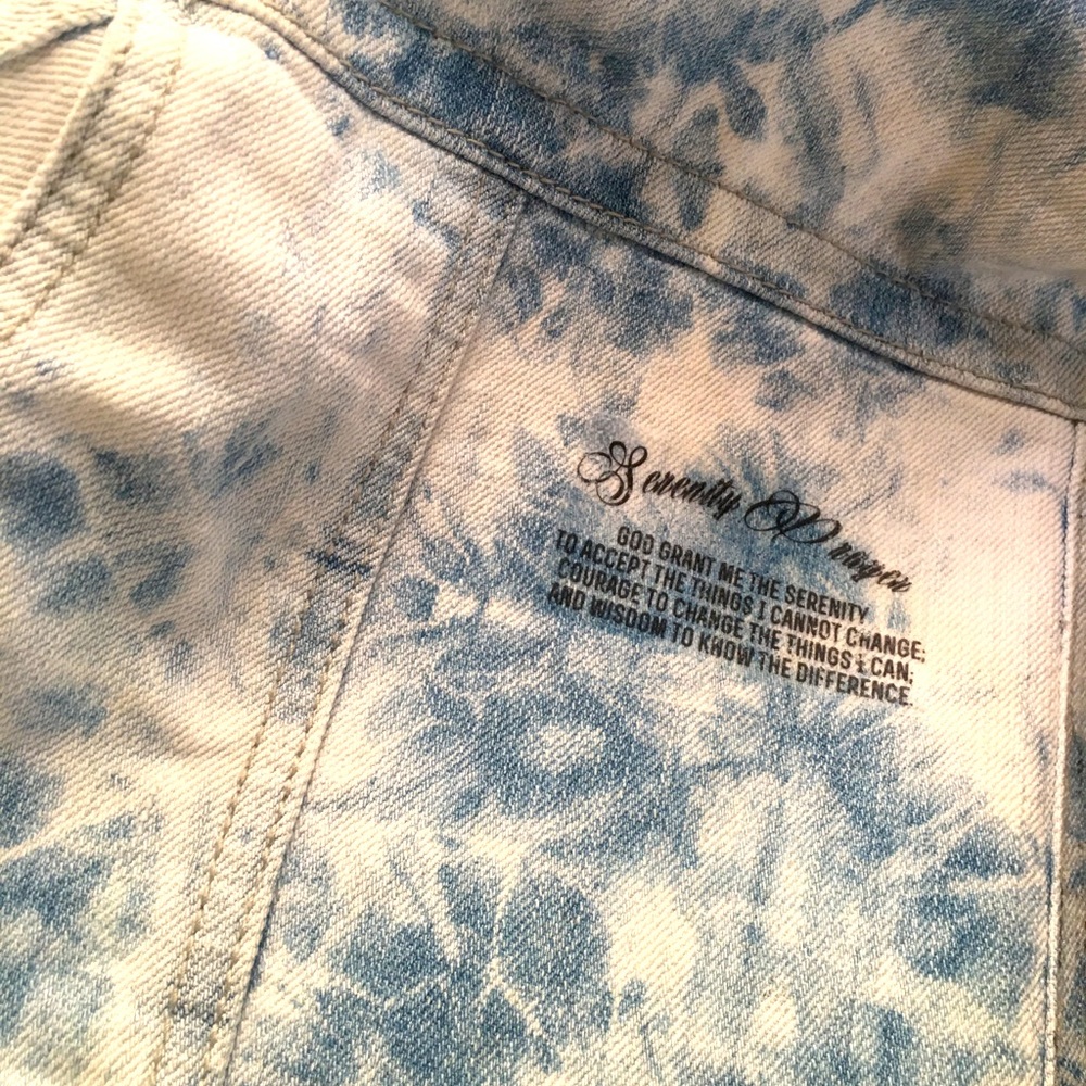 “Serenity Prayer” Jean jacket